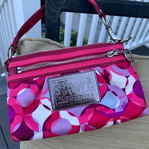 Coach poppy kaleidoscope purse